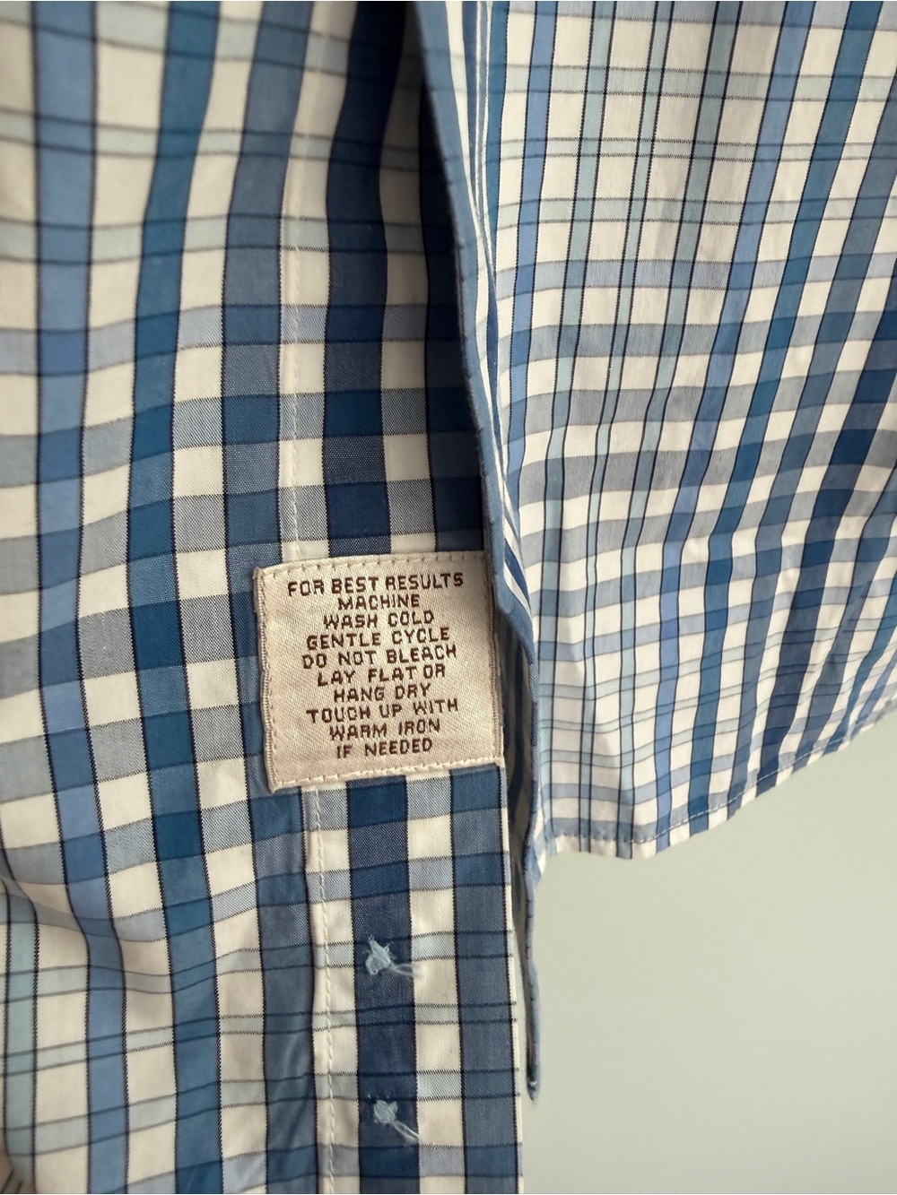 Peter Millar Blue Check XXL Button Down Collared Long Sleeve EUC - Picture 4 of 11